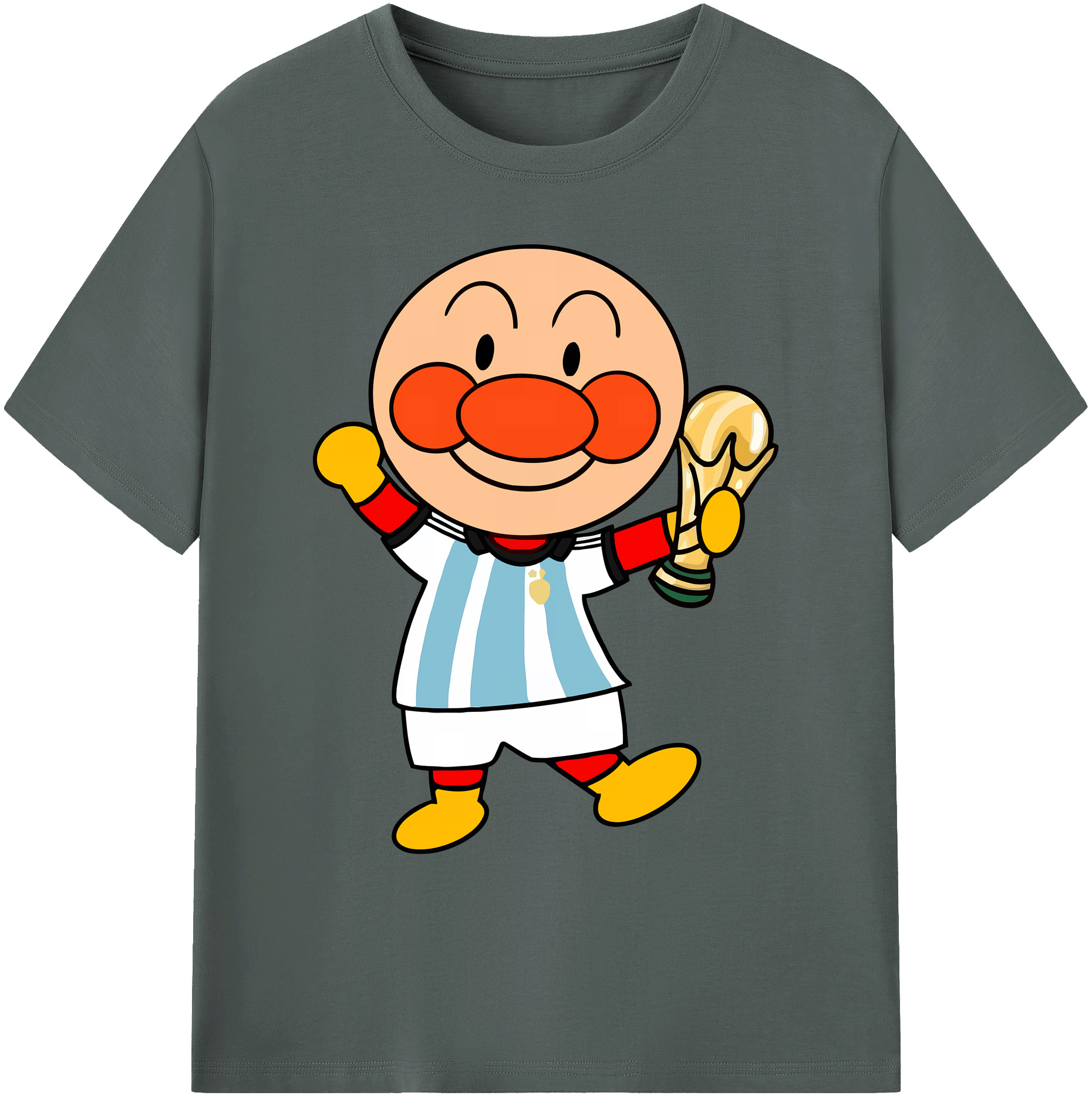 （画像用） アンパンマン Anpanman 綿100％ メンズ半袖Tシャツ｜肌触りやわらか＆通気性